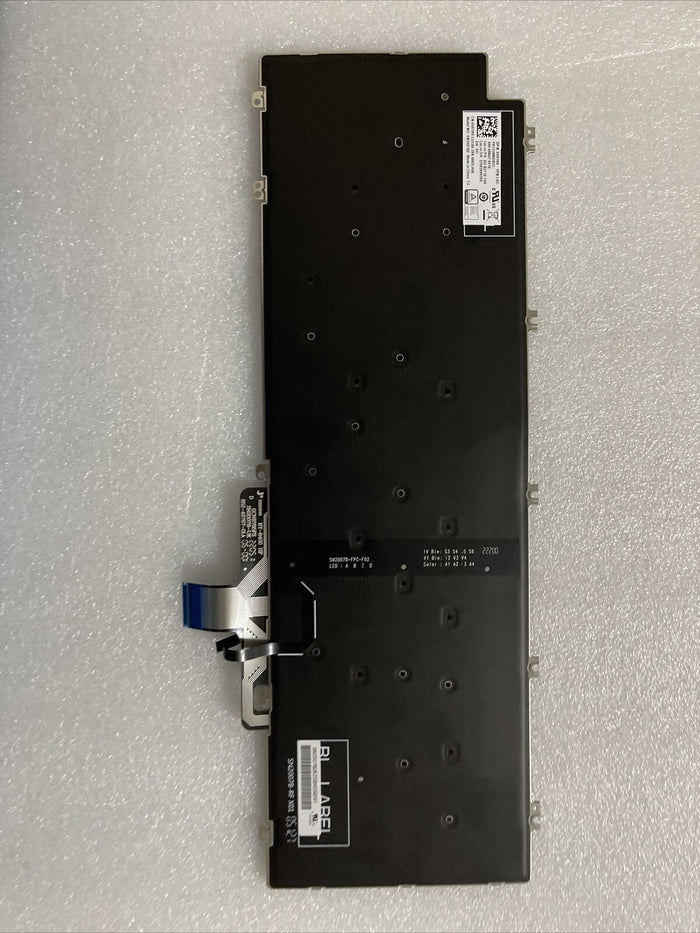 Dell Latitude 5530 5540 Precision 7670 Laptop Backlit Spanish Keyboard