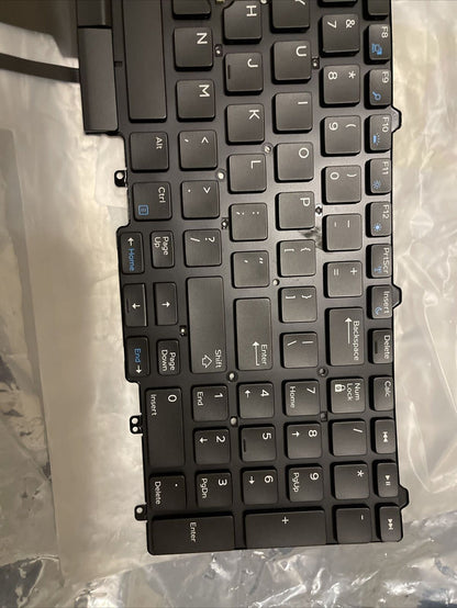 Dell Precision Laptop 3510 3520 7510 US English Backlit Pointr Keyboard TF5M0 B2
