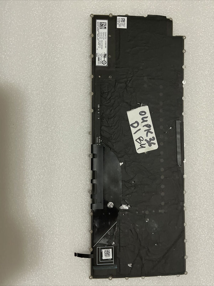 Dell XPS 9500 9510 9520 Laptop US English Backlit Keyboard DTXVP 4PK36 D1 B4