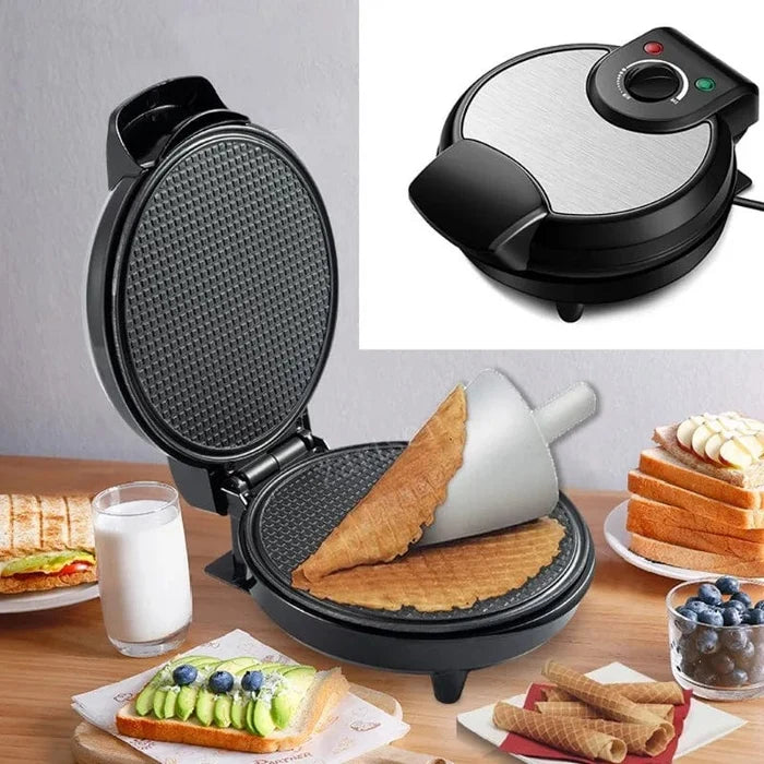 DIY electric waffle ice cream cone maker