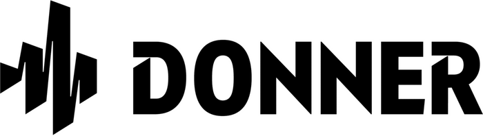 DONNER brand logo text with graphic emblem on white background