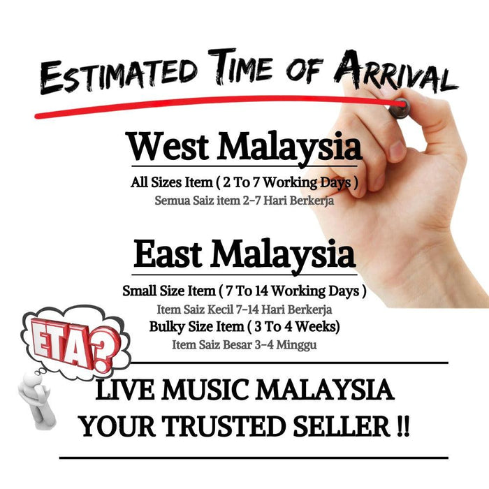 Estimated time of arrival notice for West Malaysia and East Malaysia