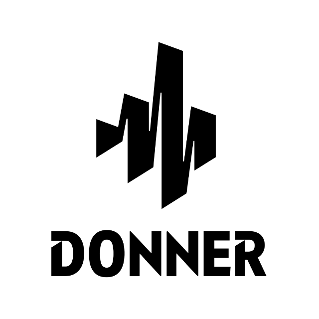 Electric guitar promo with DONNER logo