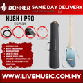 Hush-i Pro acoustic electric guitar kit in Hawaiian blue with maple fingerboard and case
