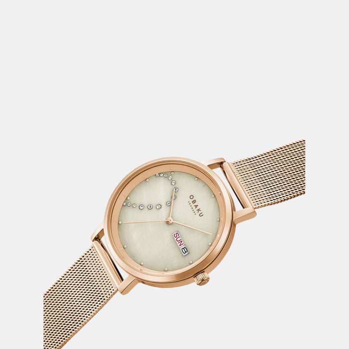 Obaku Stainless Steel Round watch
