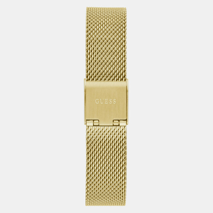 Guess Women Round Champagne watch