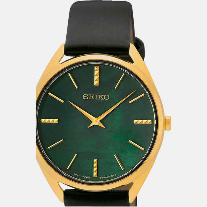 Seiko Women Round Green watch