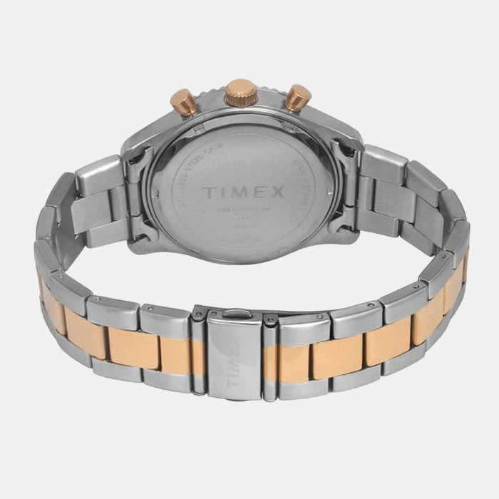 E Class Men Quartz Blue Dial Multi-Function Stainless Steel Watch TWEG22202
