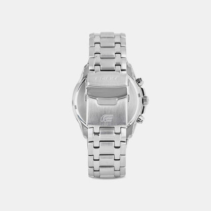 Edifice Men Quartz Black Dial Chronograph Stainless Steel Watch ED369