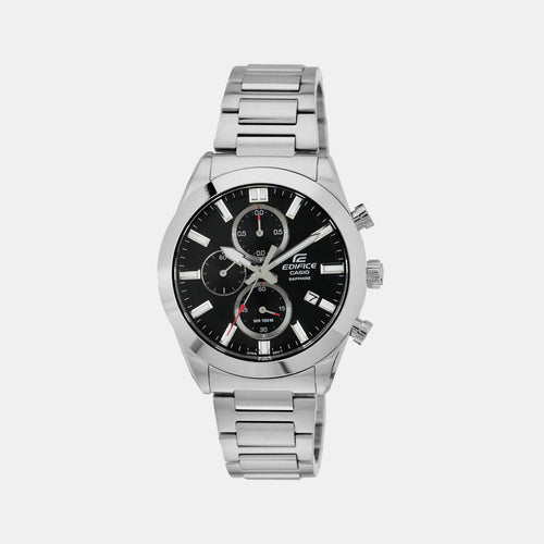 Casio Round Black Chronograph watch