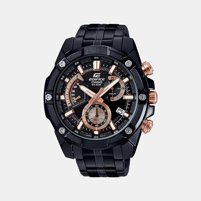 Casio Round Black Chronograph watch