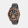 Casio Round Black Chronograph watch