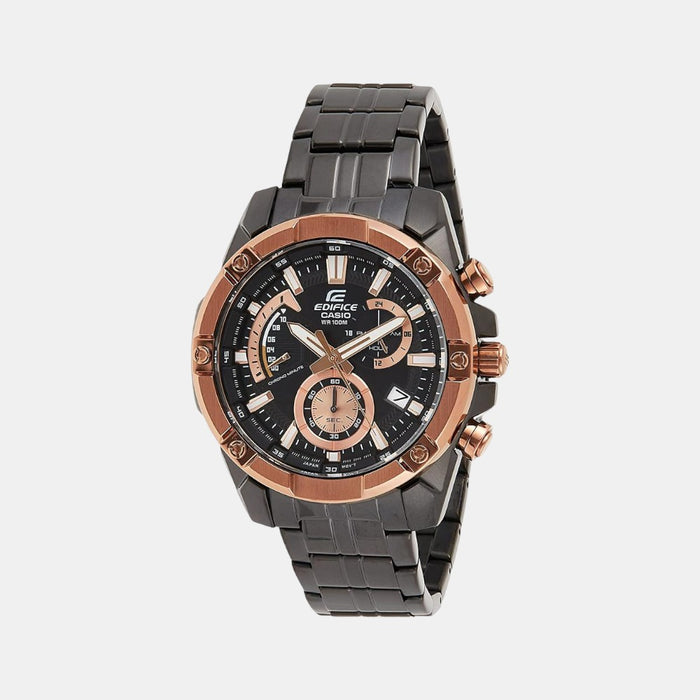 Casio Round Black Chronograph watch