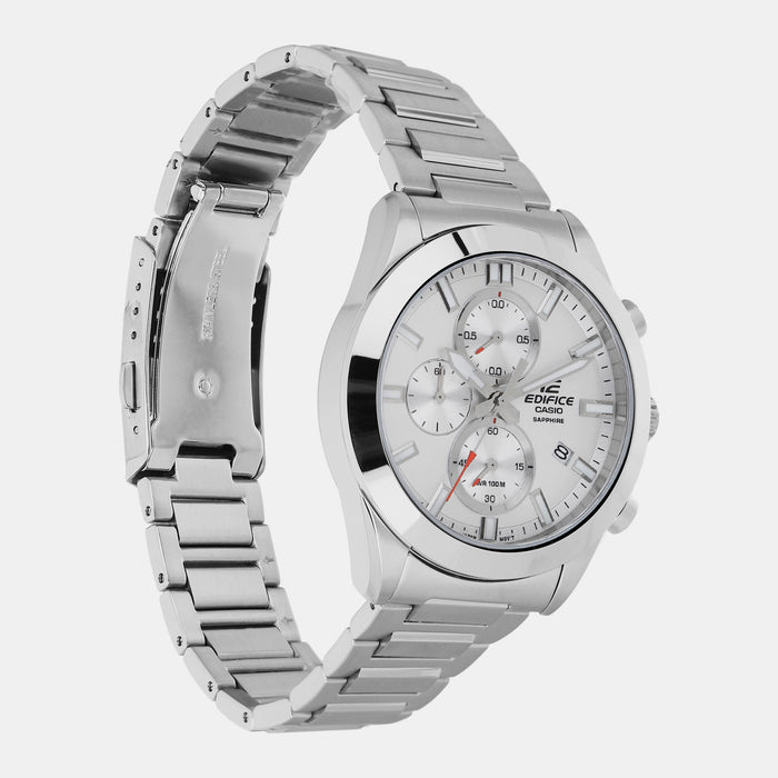 Casio Men Round Silver watch