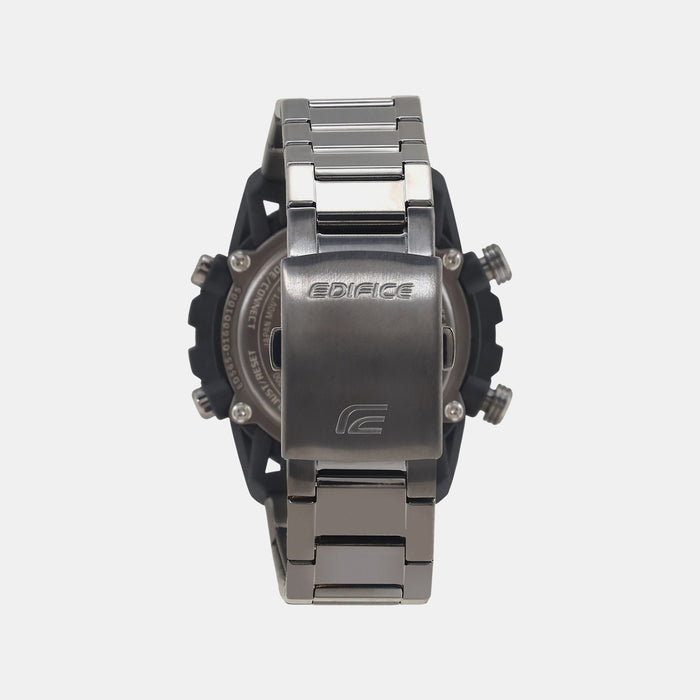 Edifice Men Solar Black Dial Analog-Digital Stainless Steel Watch ED565