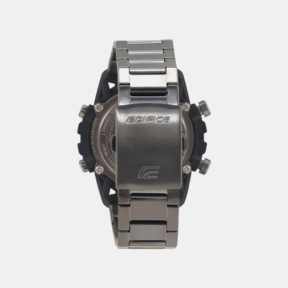 Edifice Men Solar Black Dial Analog-Digital Stainless Steel Watch ED565