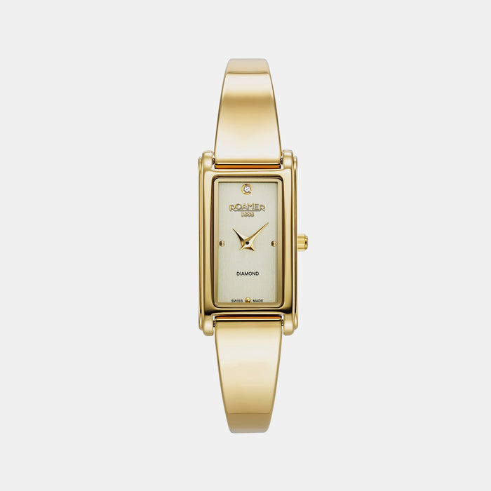 Female Gold Analog Brass Watch 866845 48 35 20