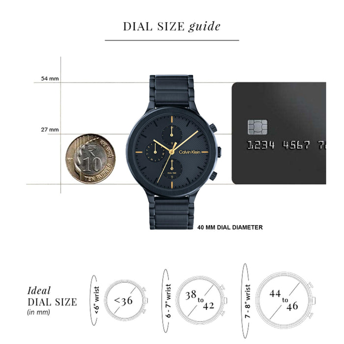 Energize Women Quartz Blue Dial Multi-Function Stainless Steel Watch 25200242