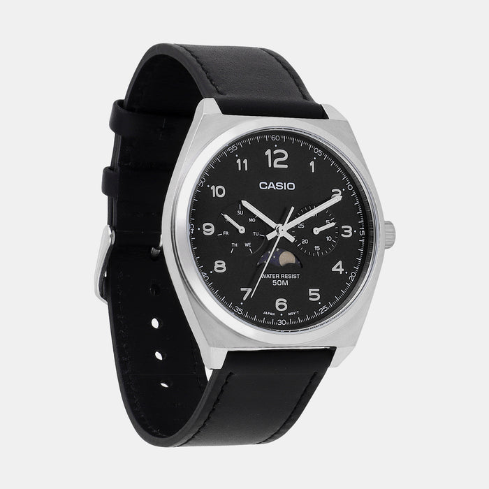 Casio Men Round Black watch