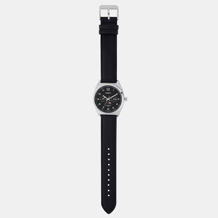Enticer Men Quartz Black Dial Chronograph Leather Watch A2177