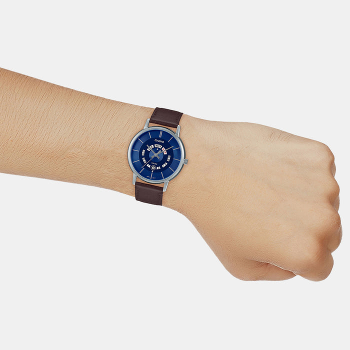Casio Leather Blue watch
