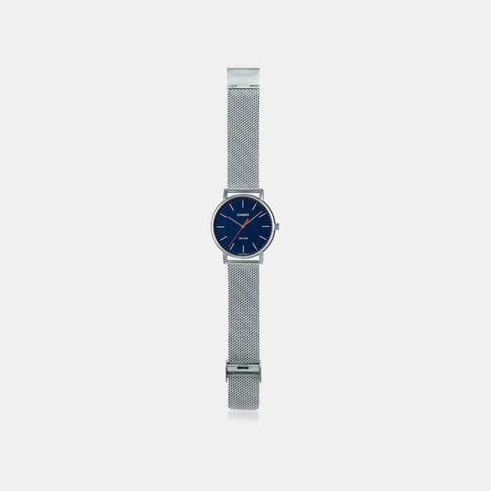 Enticer Men Quartz Blue Dial Analog Mesh Watch A1838