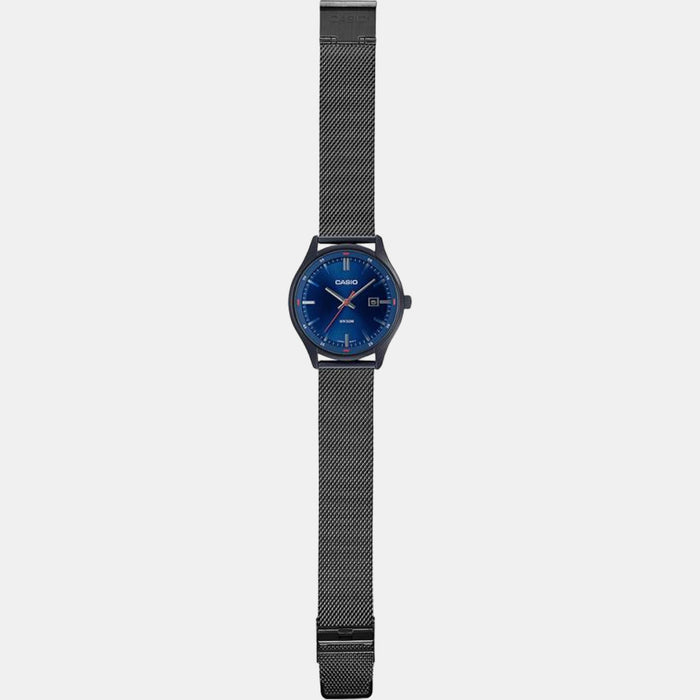 Enticer Men Quartz Blue Dial Analog Mesh Watch A2104
