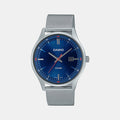 Enticer Men Quartz Blue Dial Analog Mesh Watch A2107