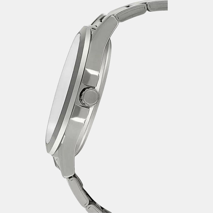 Casio Men Round Silver watch