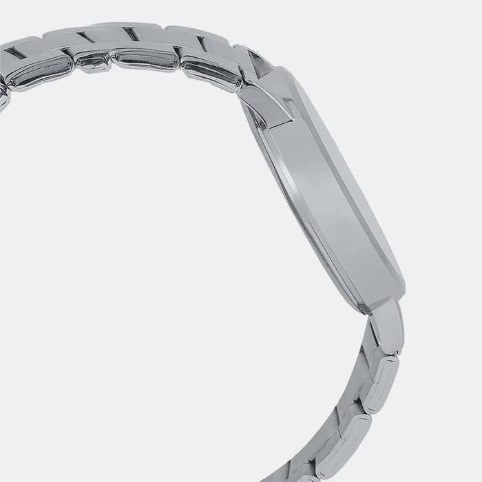 Casio Men Round Silver watch