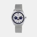 Casio Round White Chronograph watch