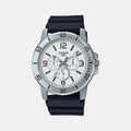 Casio Round White Chronograph watch