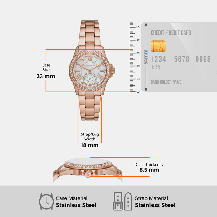 Michael Kors Stainless Steel Round watch