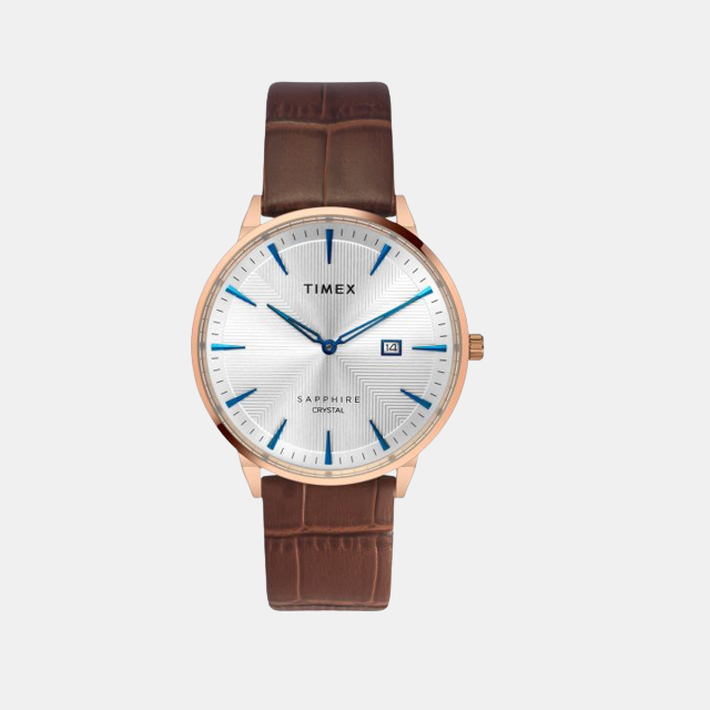 Timex Round Silver Analog watch