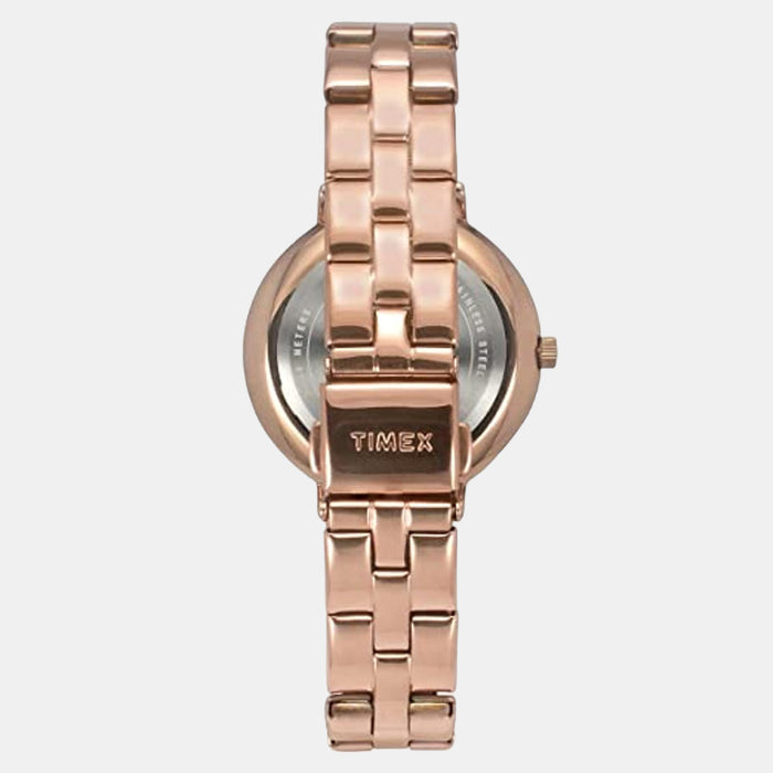 Fashion Women Quartz Silver Dial Analog Stainless Steel Watch TWEL14708