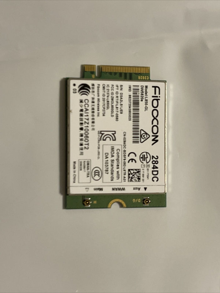 Fibocom L850-GL LTE/WCDMA 4G WWAN Card Module A02 DW5820e 284DC