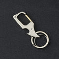 SearchFindOrder Silver Foldable Mini Knife & Bottle Opener Keychain