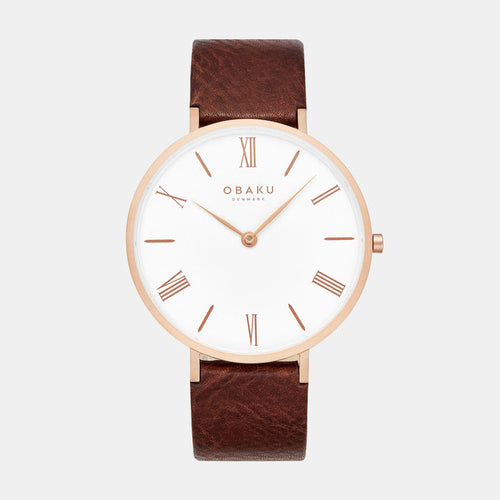 Obaku Round Silver Analog watch