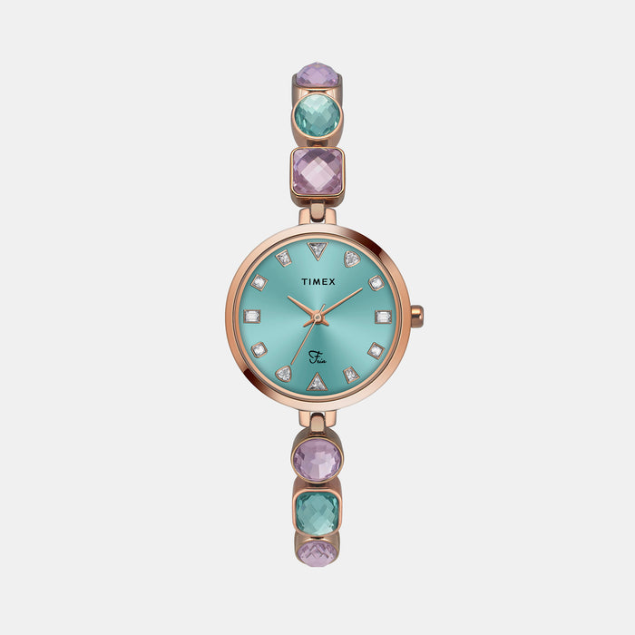 Timex Round Blue Analog watch
