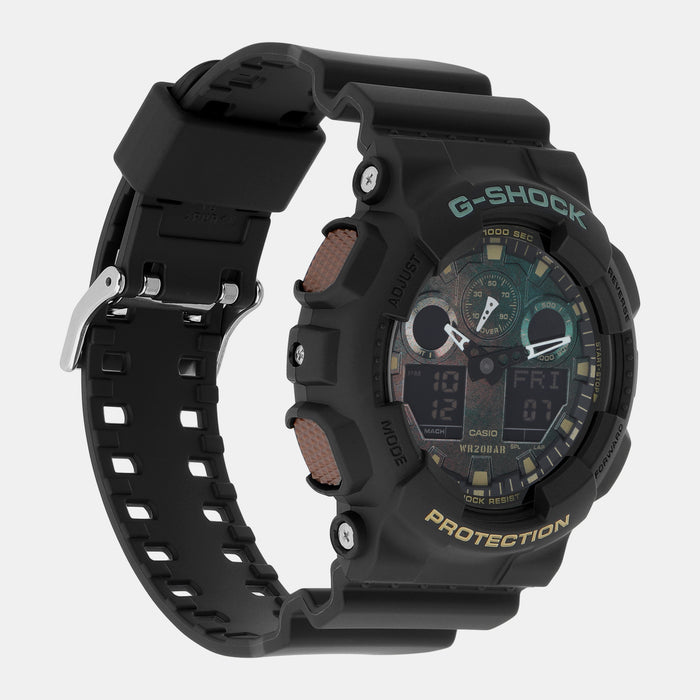 Casio Men Round Black watch