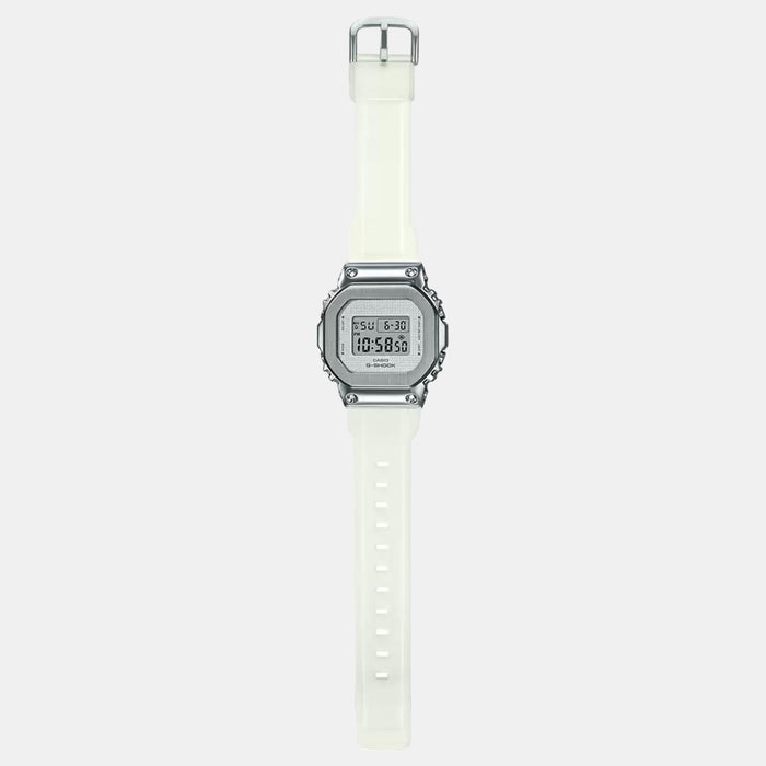 G-Shock Women Quartz Silver Dial Digital Resin Watch G1104