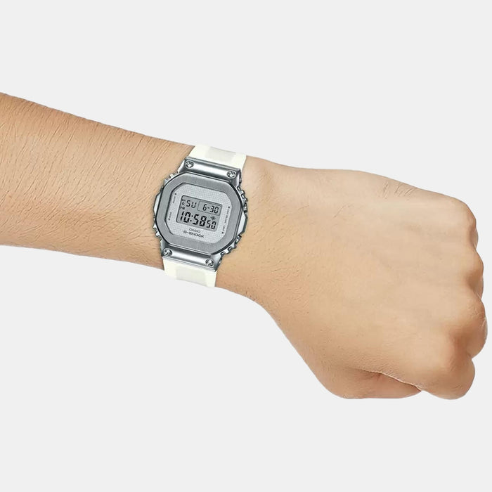 G-Shock Women Quartz Silver Dial Digital Resin Watch G1104