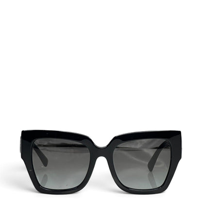 Valentino Garvani V-Sette Black Sunglasses