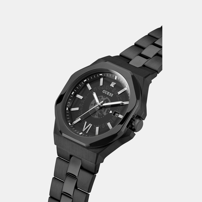 Guess Stainless Steel Round watch