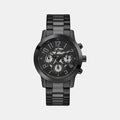 Gd Parker Men Quartz Black Dial Multi-Function Stainless Steel Watch Gw0627G3