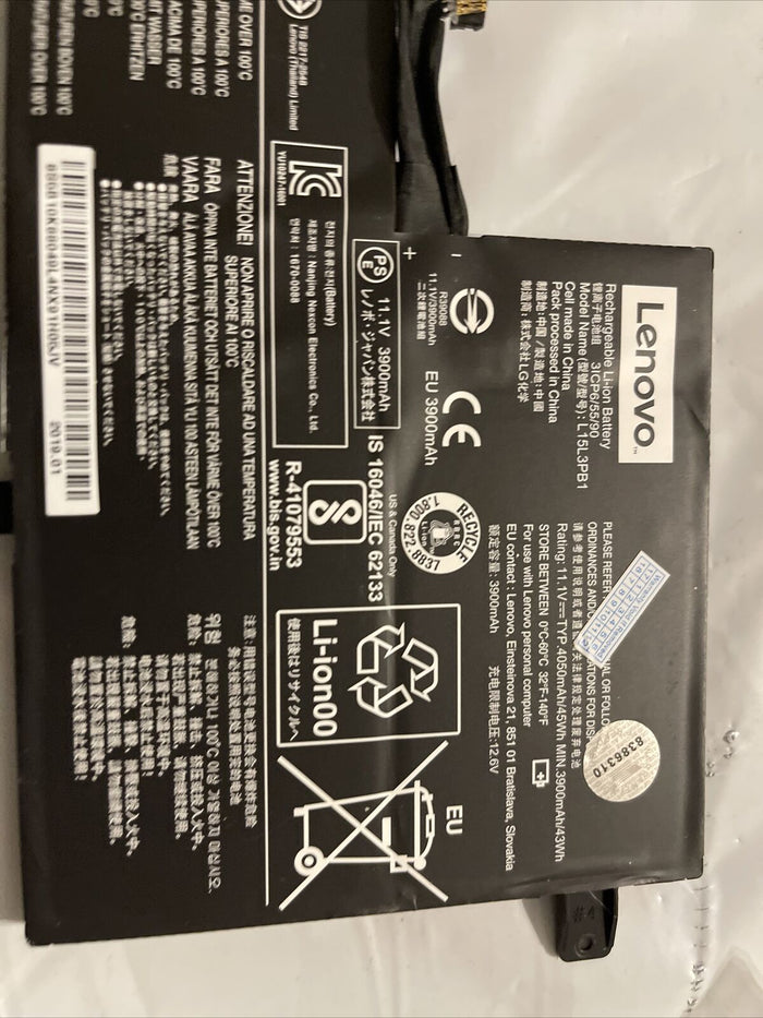 Gen Lenovo Chromebook N22 N23 N42 Battery 45Wh 5B10K88049L4NX91 L15M3PB1 ata X7