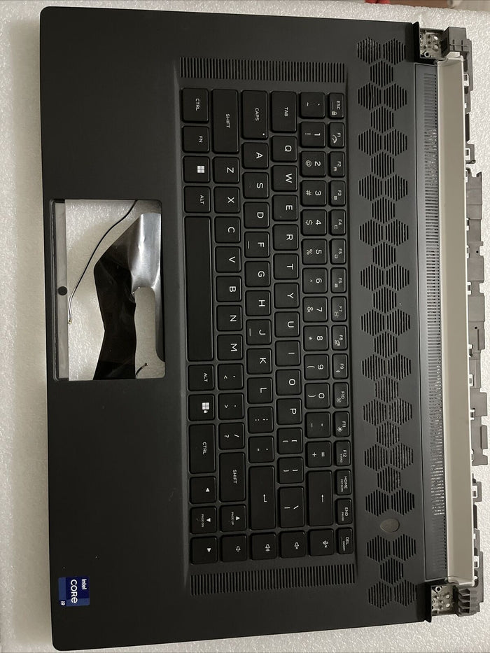 Genuine Dell Alienware x17 R2 US English Keyboard Palmrest 0346YC 346YC H2P2