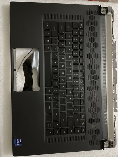 Genuine Dell Alienware x17 R2 US English Keyboard Palmrest 0346YC 346YC H2P2