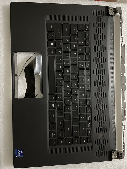 Genuine Dell Alienware x17 R2 US English Keyboard Palmrest 0346YC 346YC H2P2