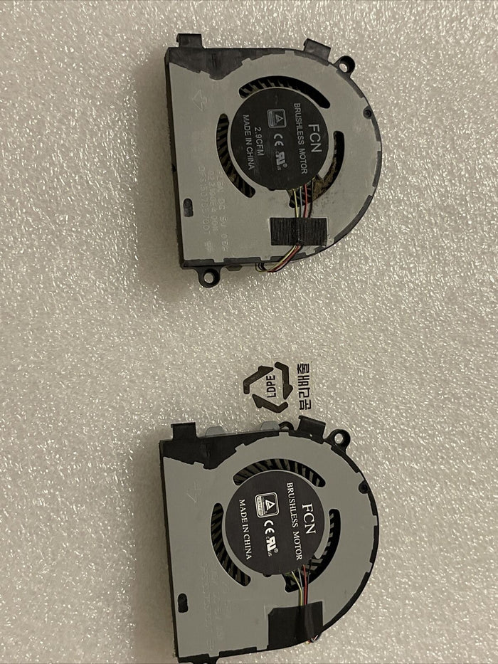 Genuine Dell Latitude 3300 3310 Cpu both cooling fans 09J90W 0WH7XP 9j90w wh7xp